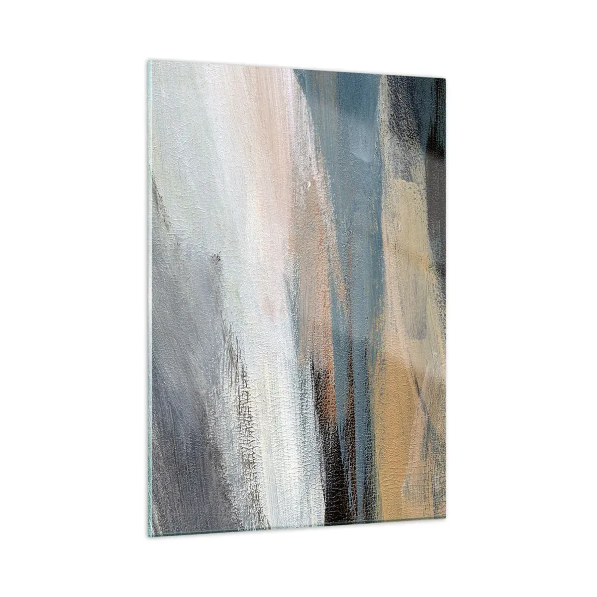 Tablou pe sticlă - Abstracție: peisaj nordic - 50x70 cm