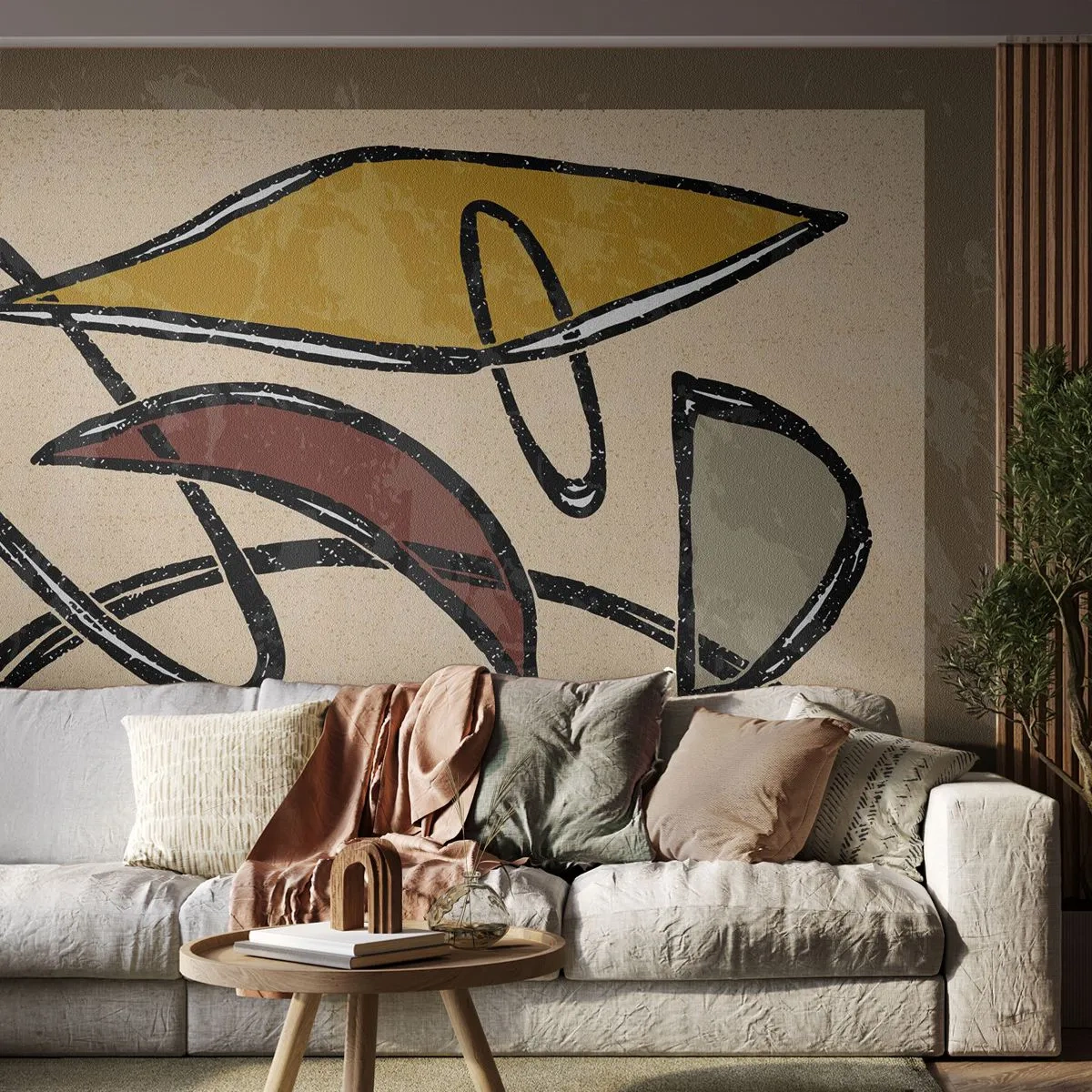 Tapet Premium Sand - Vertical și orizontal - Modern, Abstracția, Bucată - 100x70 cm