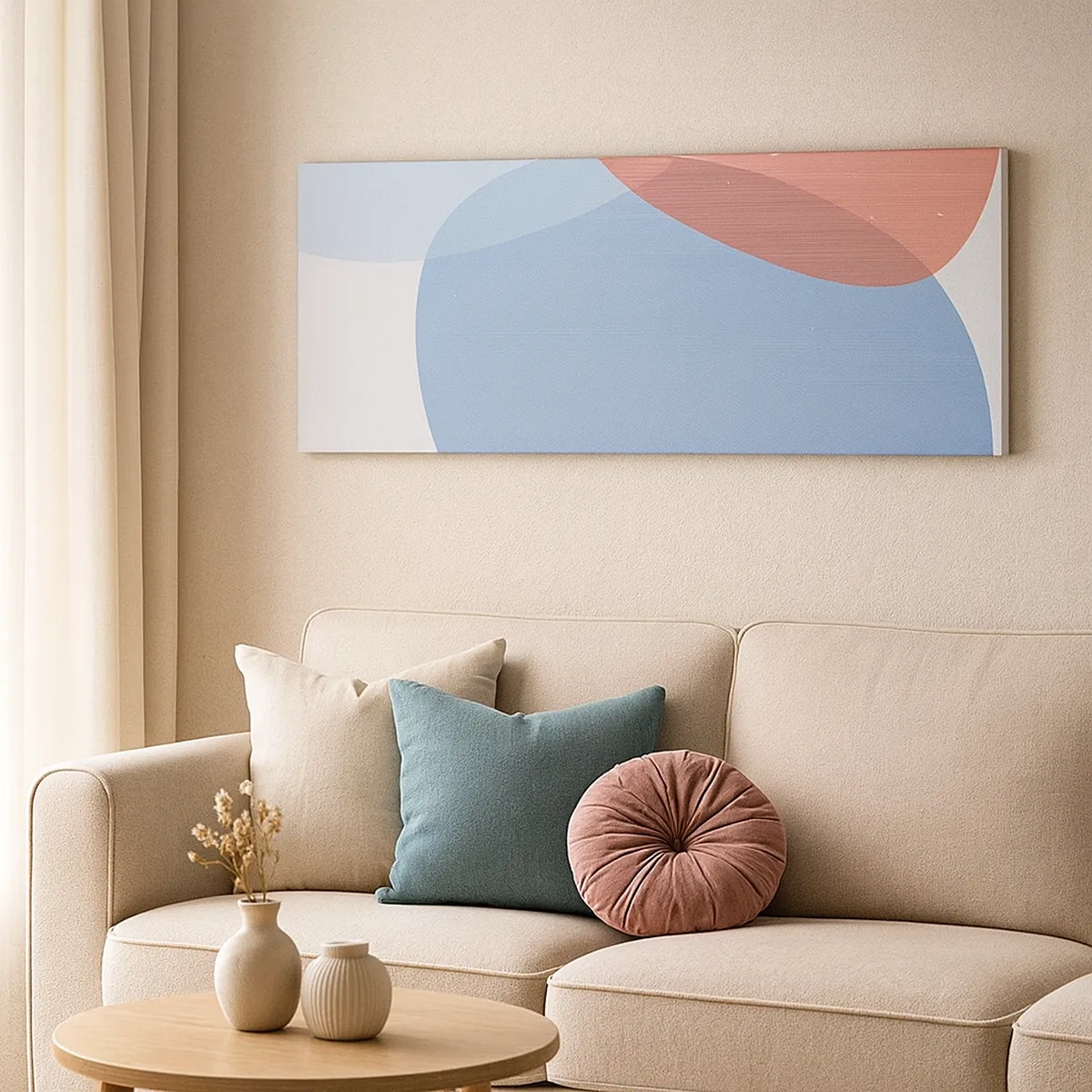 Tablou pe pânză - Relații pastelate - 30x30 cm