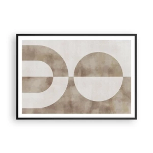 Poster în ramă neagră - Similitudini și diferențe - 100x70 cm