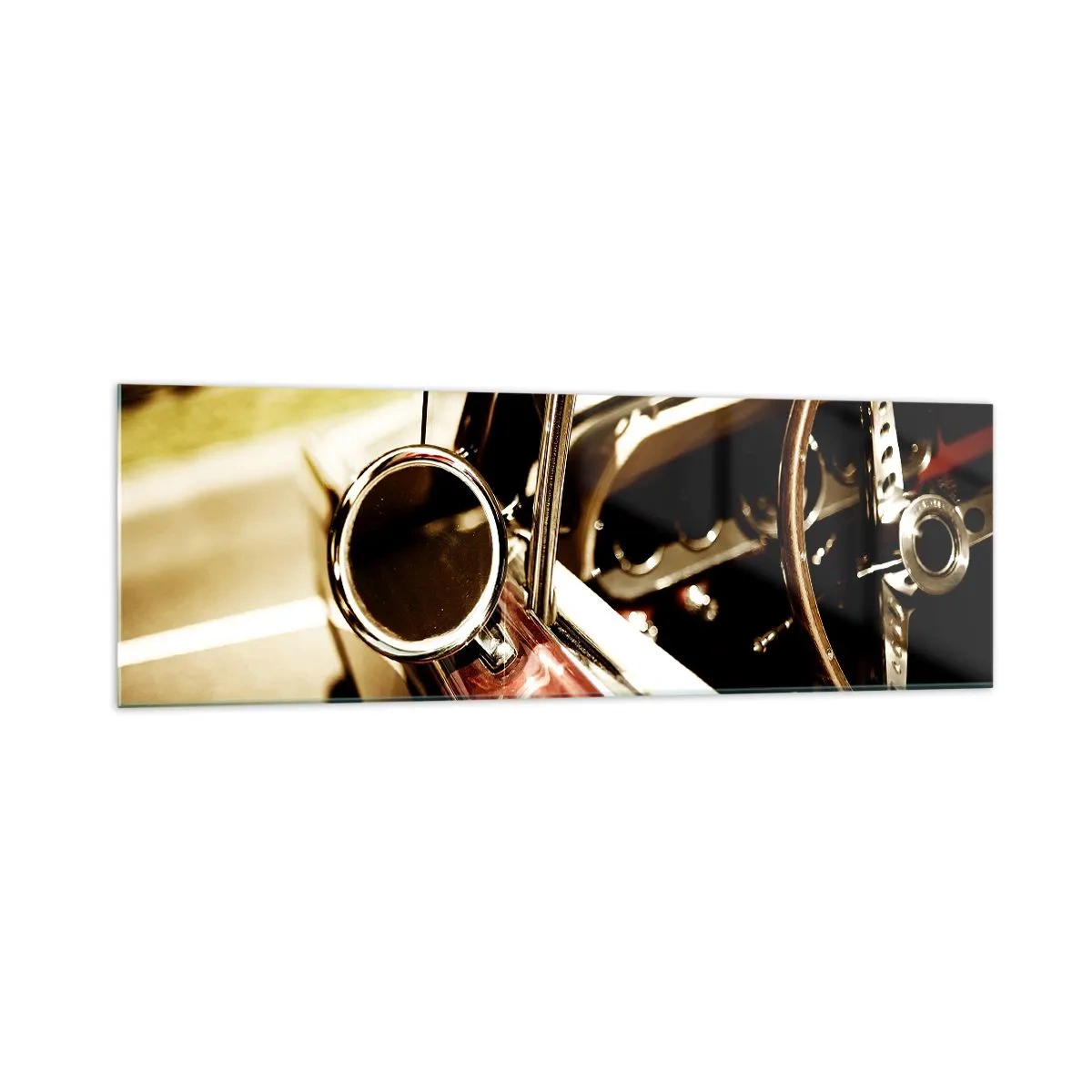 Tablou pe sticlă - O mașină cu suflet - 160x50 cm