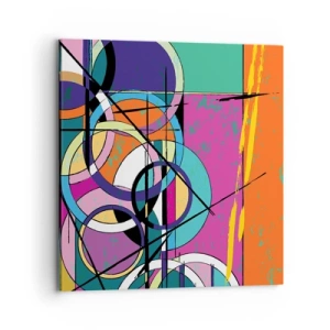 Tablou pe pânză - Roată cu roată - 70x70 cm