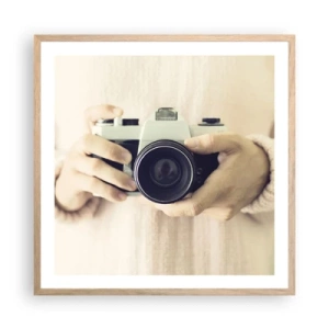 Poster în ramă de stejar deschis - Pentru a vedea mai multe... - 60x60 cm