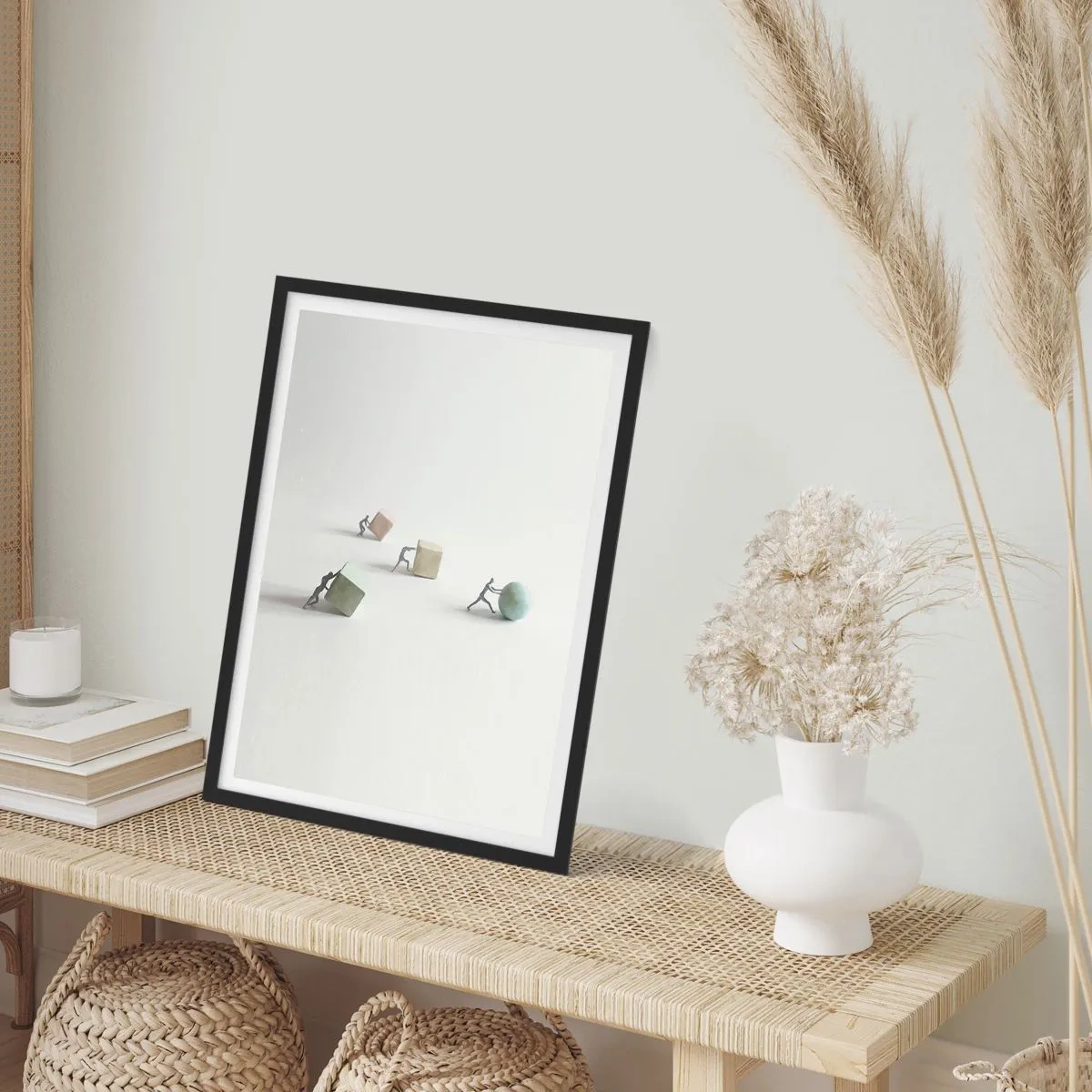 Poster în ramă neagră - Viața însăși - 70x100 cm