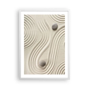 Poster în ramă albă - Atingere de căldură - 50x70 cm