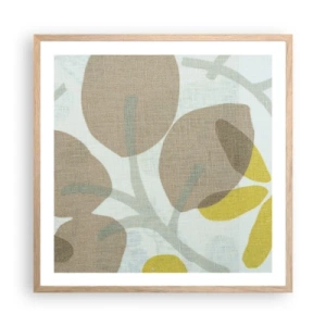 Poster în ramă de stejar deschis - Compoziție în plin soare - 60x60 cm