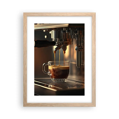 Poster în ramă de stejar deschis - Băutură senzuală - 30x40 cm