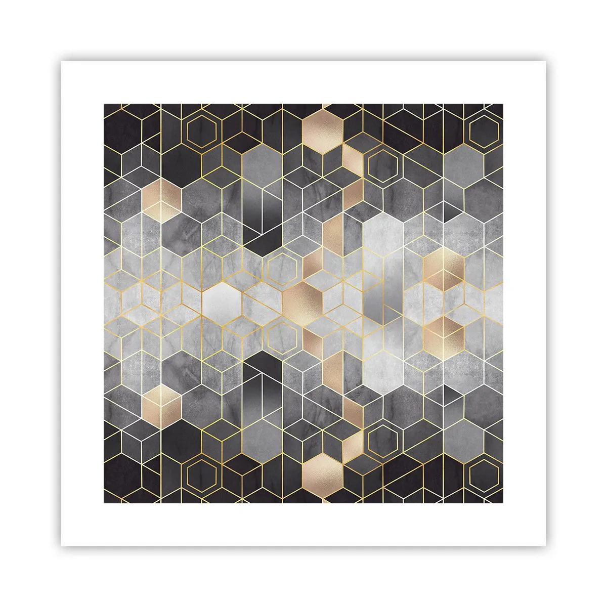 Poster - Compoziție diamantată - 40x40 cm