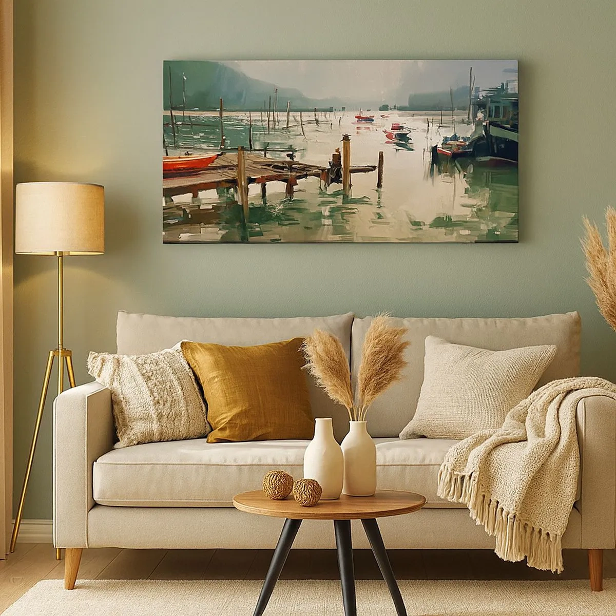 Tablou pe pânză - Scufundat în luna topită - 100x40 cm