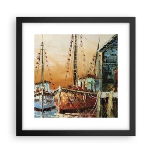 Poster în ramă neagră - Întoarcere pașnică - 30x30 cm