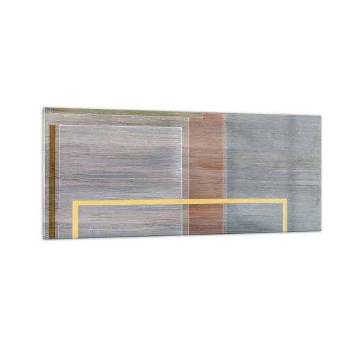 Tablou pe sticlă - Drept și liniștit - 100x40 cm