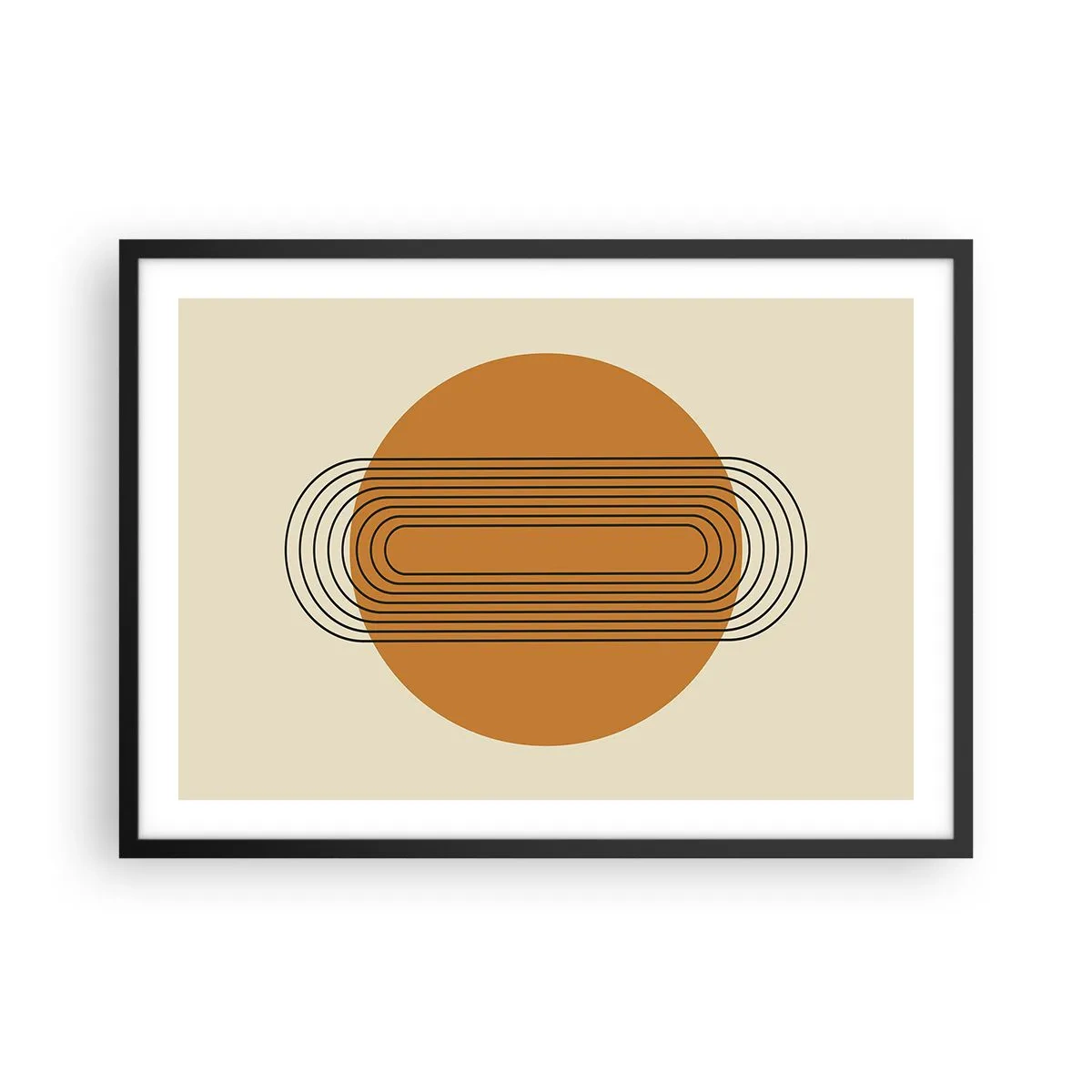 Poster în ramă neagră - Planul perfect - 70x50 cm