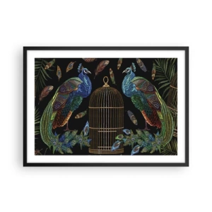 Poster în ramă neagră - În veșmânt regal - 70x50 cm