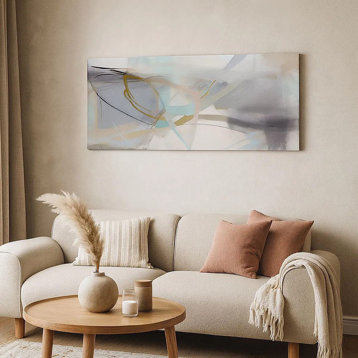 Tablou pe pânză - Abstracție cețoasă - 100x40 cm