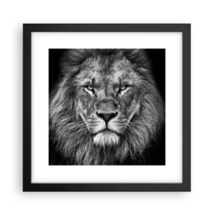 Poster în ramă neagră - În ținuta de încoronare - 30x30 cm