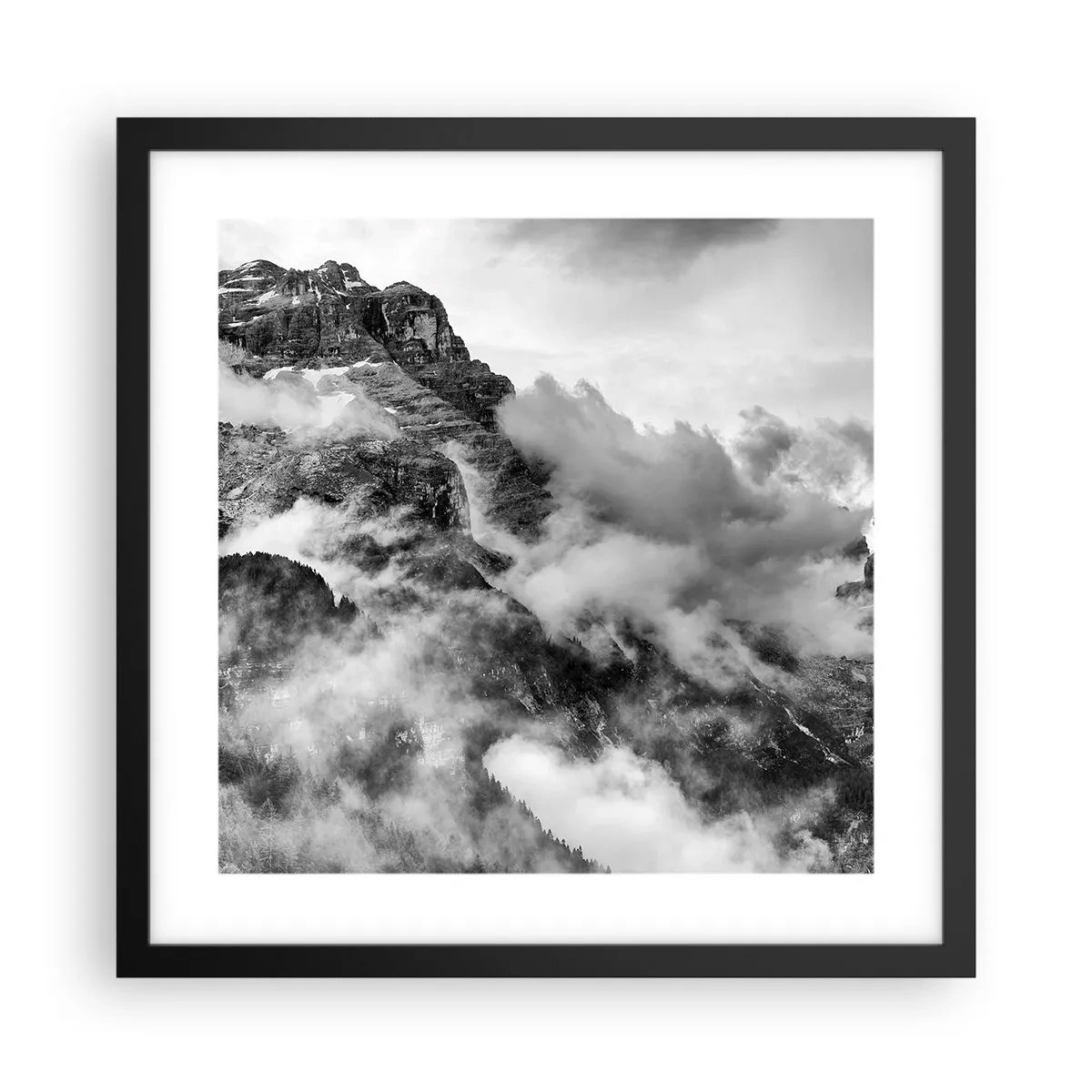 Poster în ramă neagră - Frumoase și crude - 40x40 cm