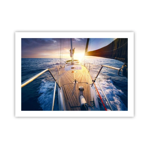 Poster - Alergând pe valuri - 70x50 cm