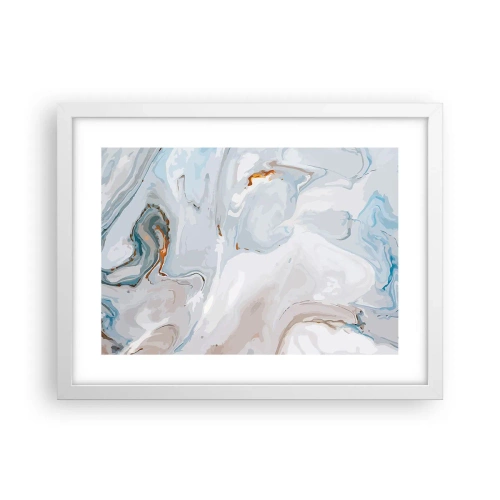 Poster în ramă albă - Albul ridicat - 40x30 cm