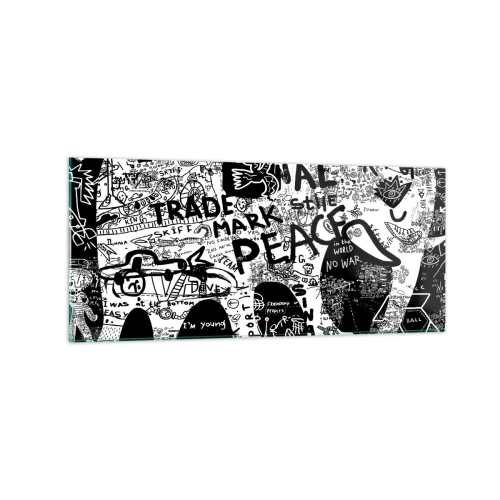 Tablou pe sticlă - Lumea bogată a străzii - 120x50 cm