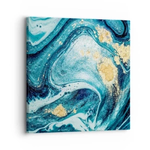 Tablou pe pânză - Vârtej albastru - 30x30 cm