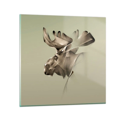 Tablou pe sticlă - Puterea blândă a calmului - 40x40 cm