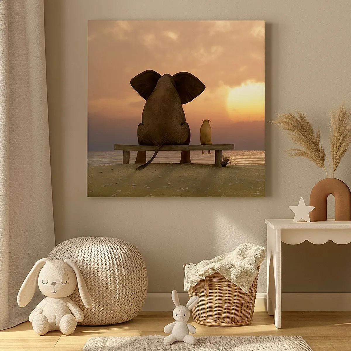 Tablou pe pânză - Este bine să tăcem împreună - 30x30 cm