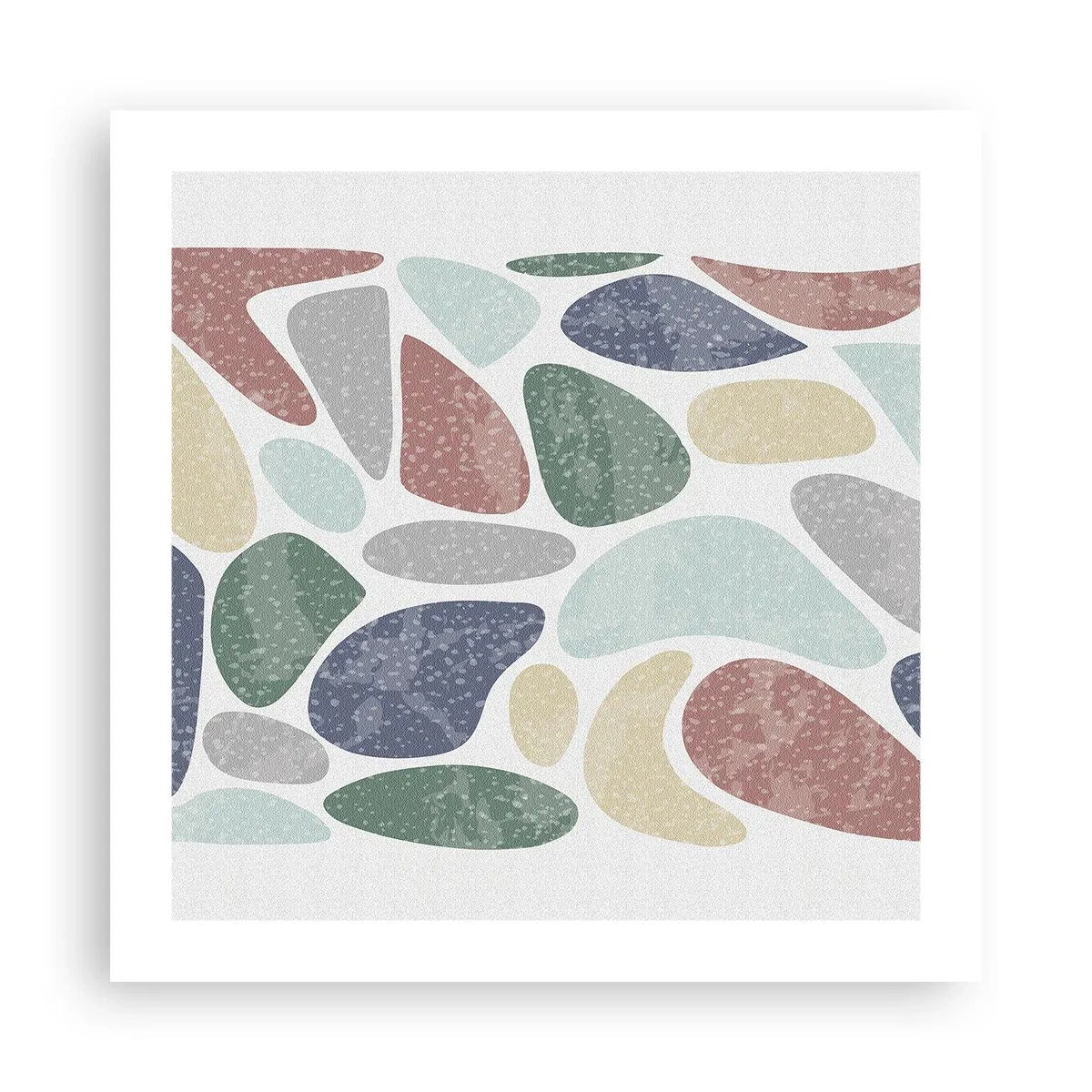 Poster - Un mozaic de culori pudrate - 50x50 cm