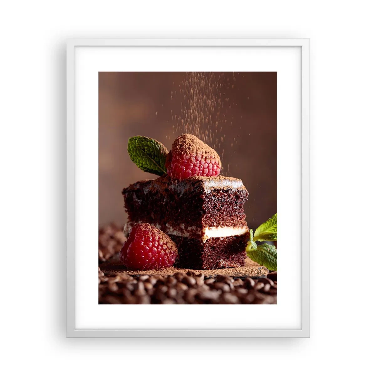 Poster în ramă albă - Viața este dulce - 40x50 cm