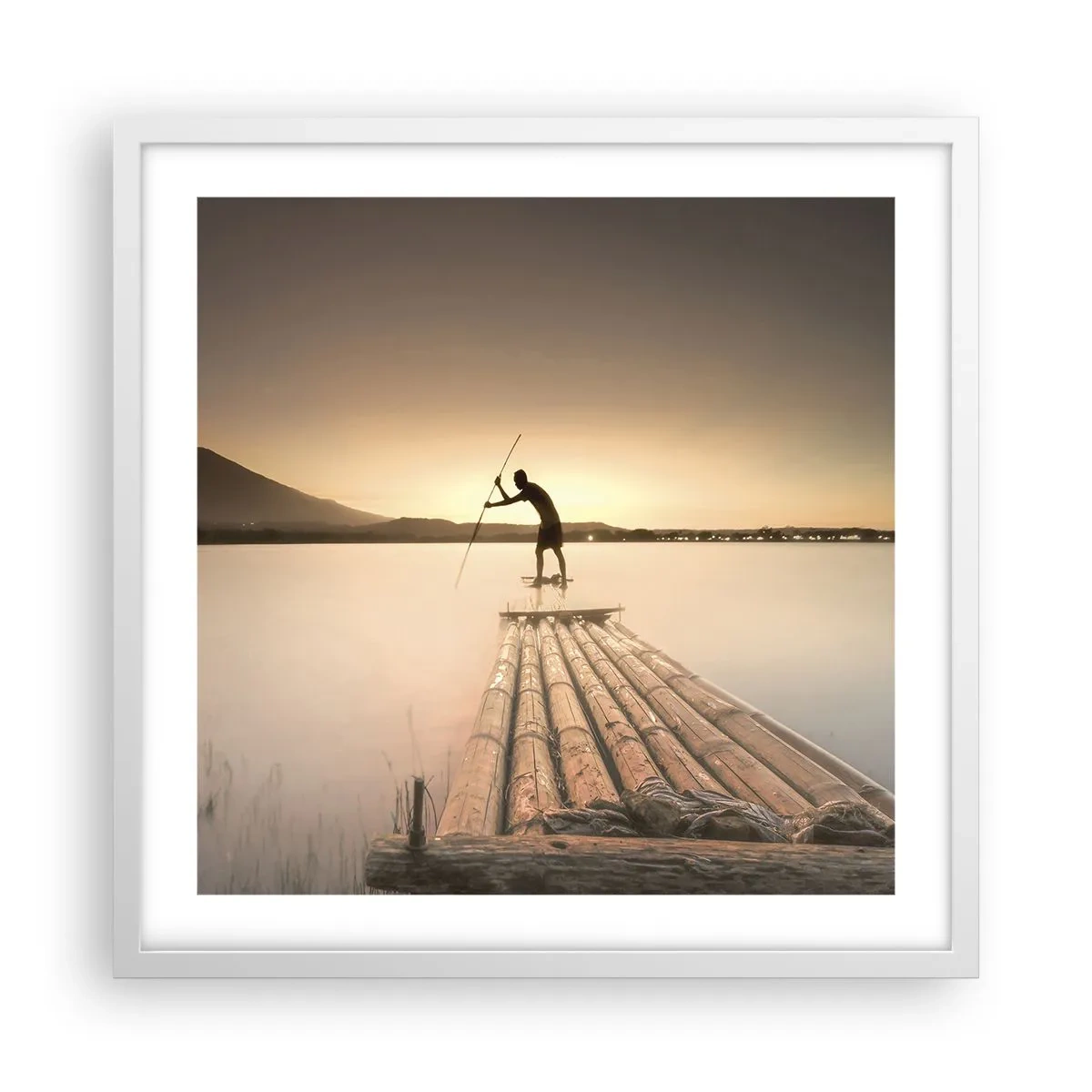 Poster în ramă albă - Înainte de odihnă - 50x50 cm