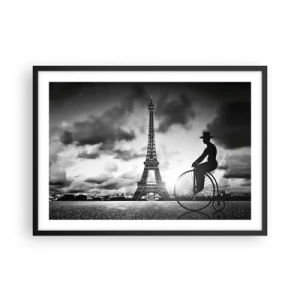 Poster în ramă neagră - Dorul de Belle Epoque - 70x50 cm