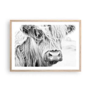 Poster în ramă de stejar deschis - Sălbăticie scoțiană - 70x50 cm