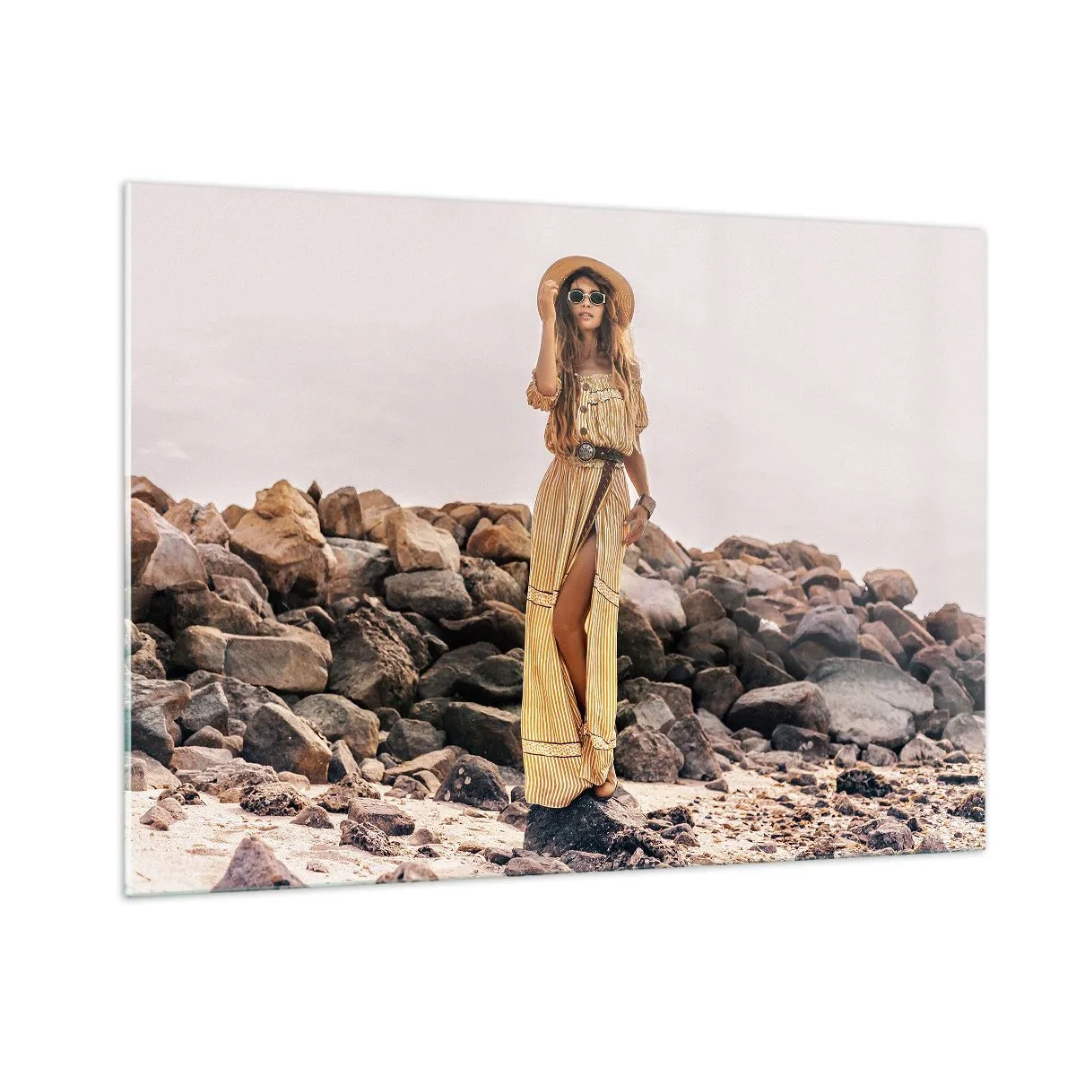 Tablou pe sticlă - Magia pietrelor - 100x70 cm