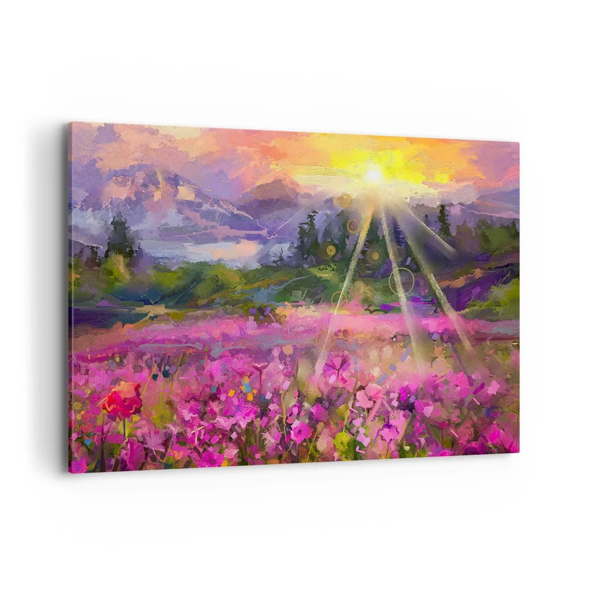 Tablou pe pânză - Într-o vale sub protecția soarelui - 120x80 cm