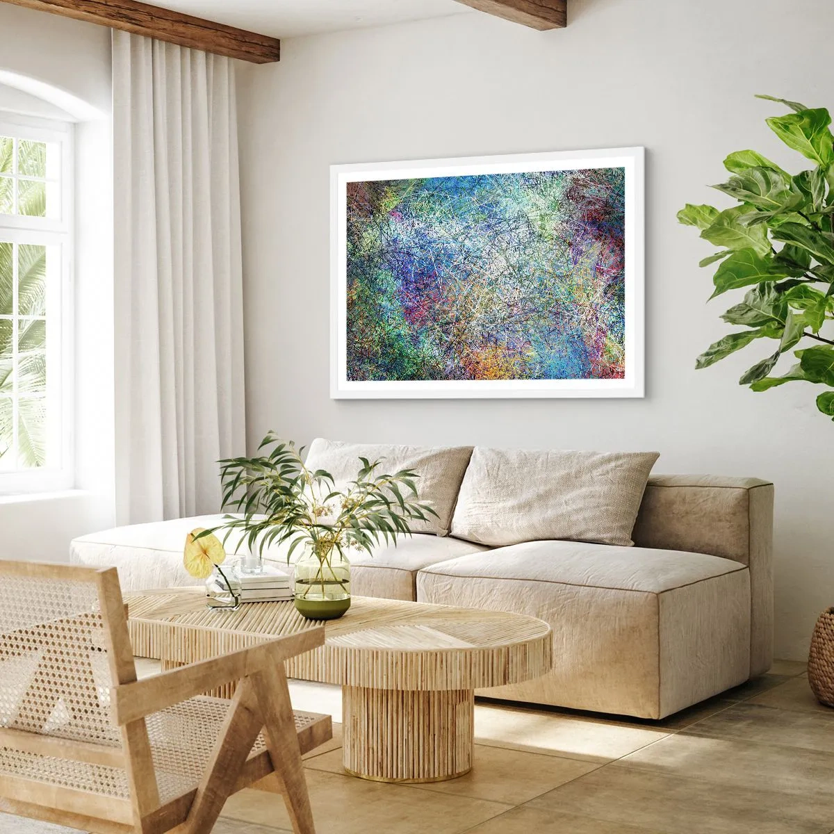 Poster în ramă albă - Nu este atât de simplu - 50x40 cm
