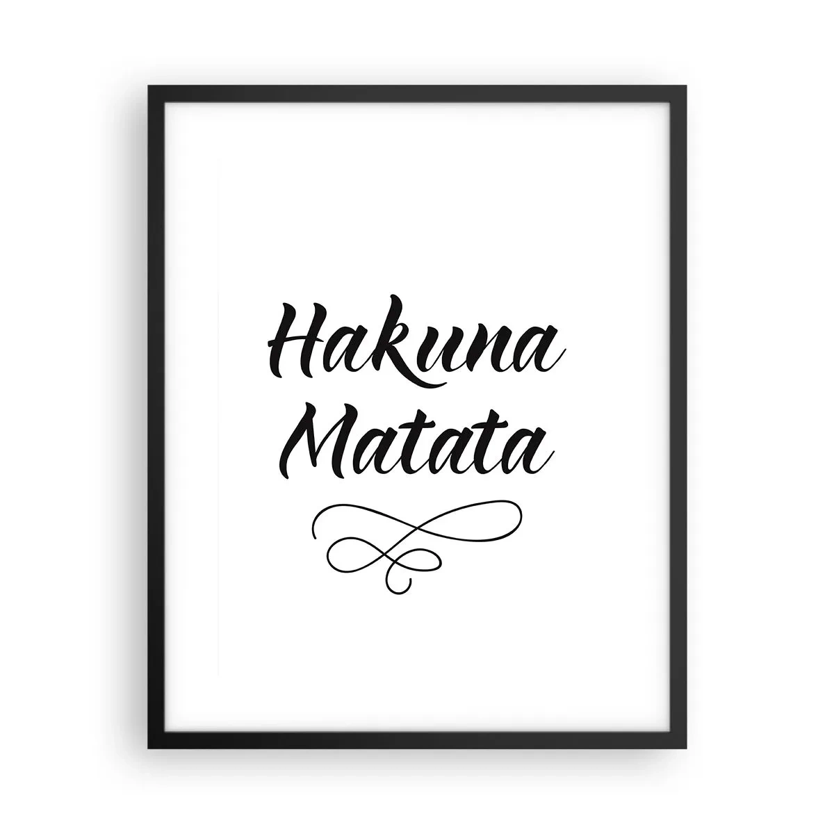 Poster în ramă neagră - Cel mai bun sfat - 40x50 cm