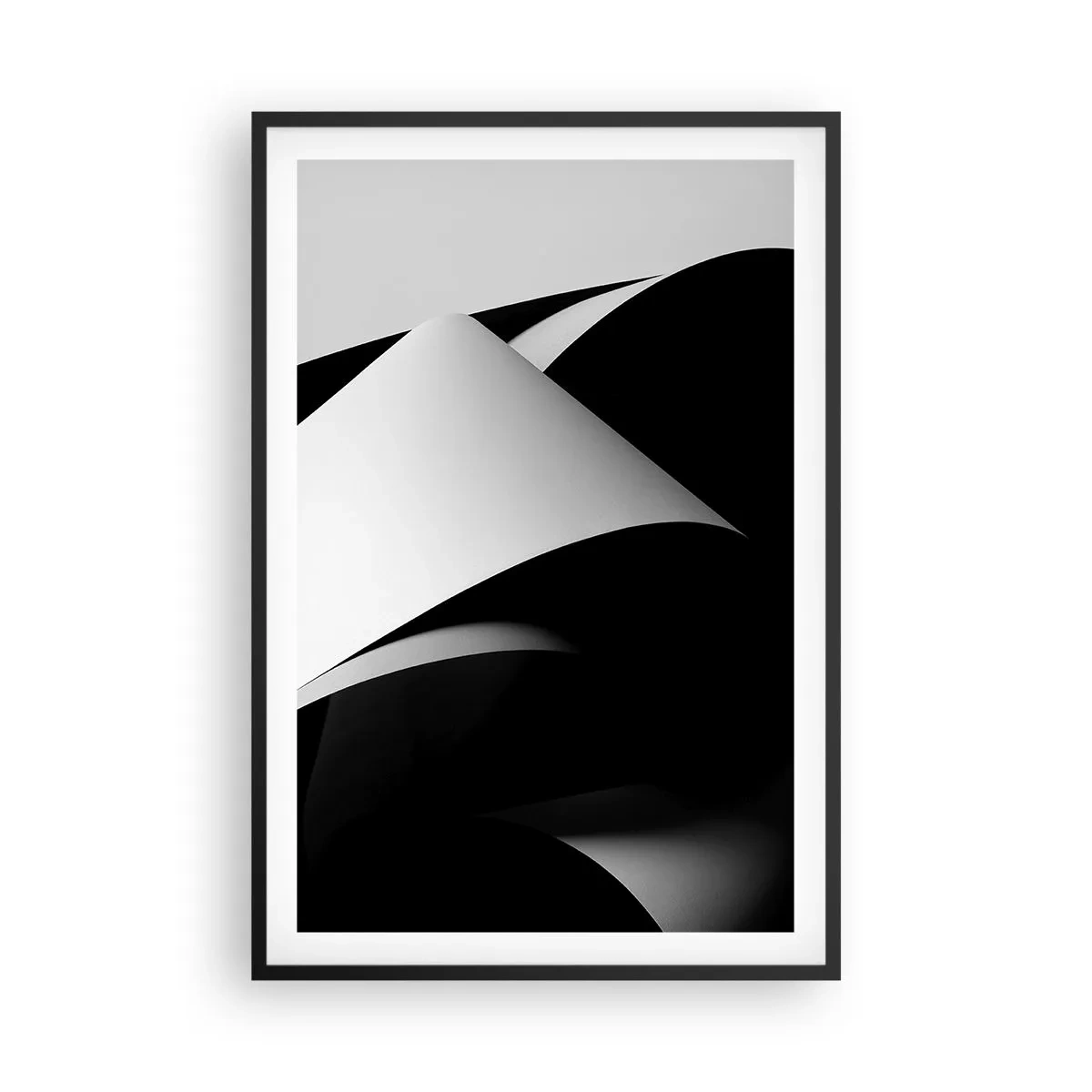 Poster în ramă neagră - Planuri de lumină din adâncurile umbrelor - 61x91 cm