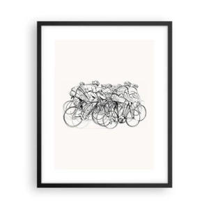 Poster în ramă neagră - Mână în mână - 40x50 cm