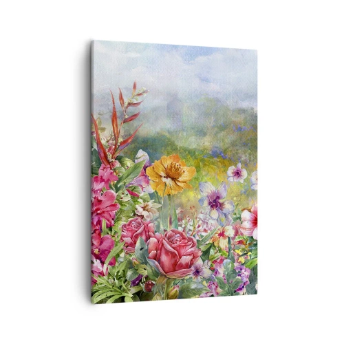 Tablou pe pânză - O grădină înnebunită - 50x70 cm
