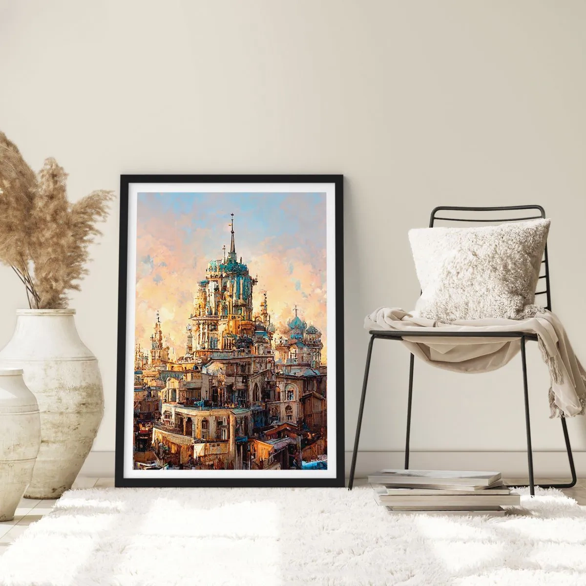 Poster în ramă neagră - Orașul tuturor orașelor - 61x91 cm
