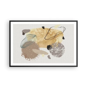 Poster în ramă neagră - Fluiditatea aplicată - 91x61 cm