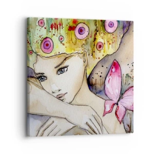 Tablou pe pânză - Prințesa fluture - 30x30 cm