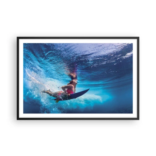 Poster în ramă neagră - Profunzimea bucuriei - 91x61 cm