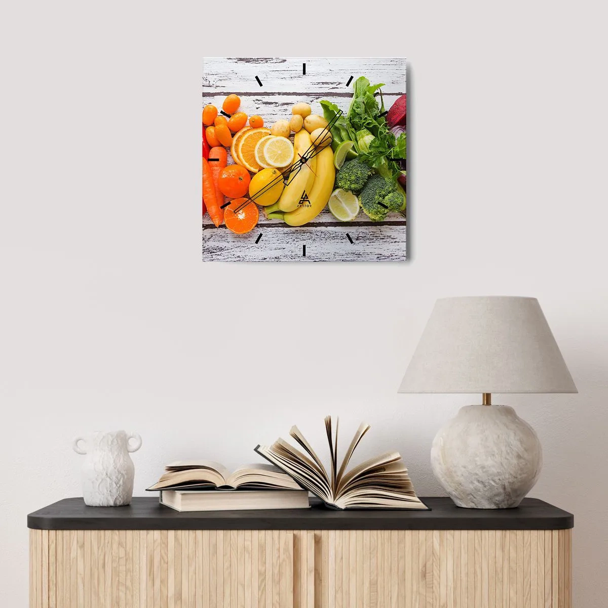 Ceas de perete - Ceas pe sticlă - Nu este de ajuns? - 40x40 cm