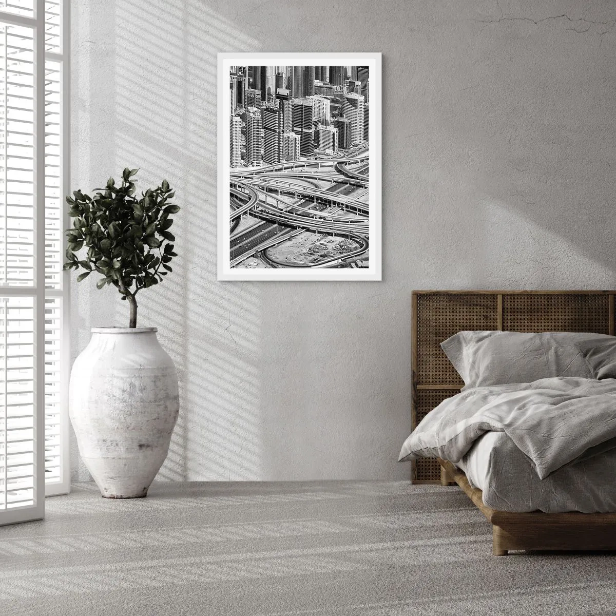 Poster în ramă albă - Dubai - orașul imposibil - 40x50 cm