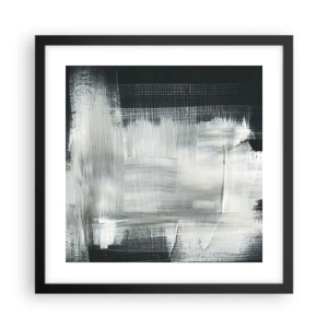 Poster în ramă neagră - Țesut vertical și orizontal - 40x40 cm