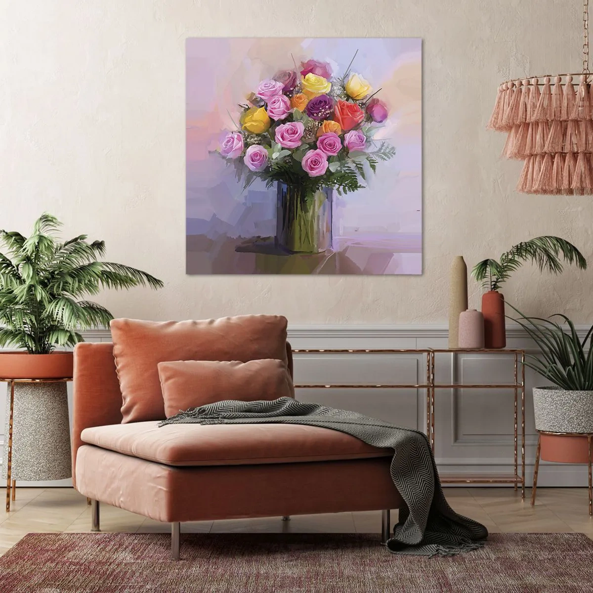 Tablou pe pânză - Frumusețe reținută - 40x40 cm