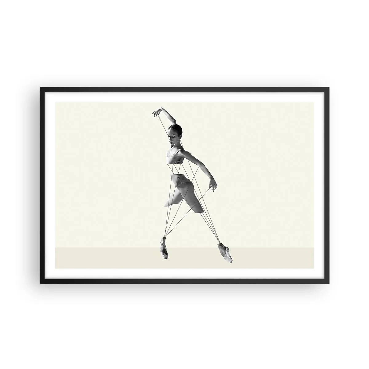 Poster în ramă neagră - Într-un teatru de lumină - 91x61 cm