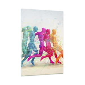 Tablou pe sticlă - Armonie de mișcare - 50x70 cm