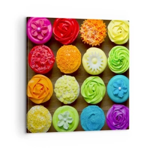 Tablou pe pânză - Fiecare diferită - toate delicioase - 60x60 cm