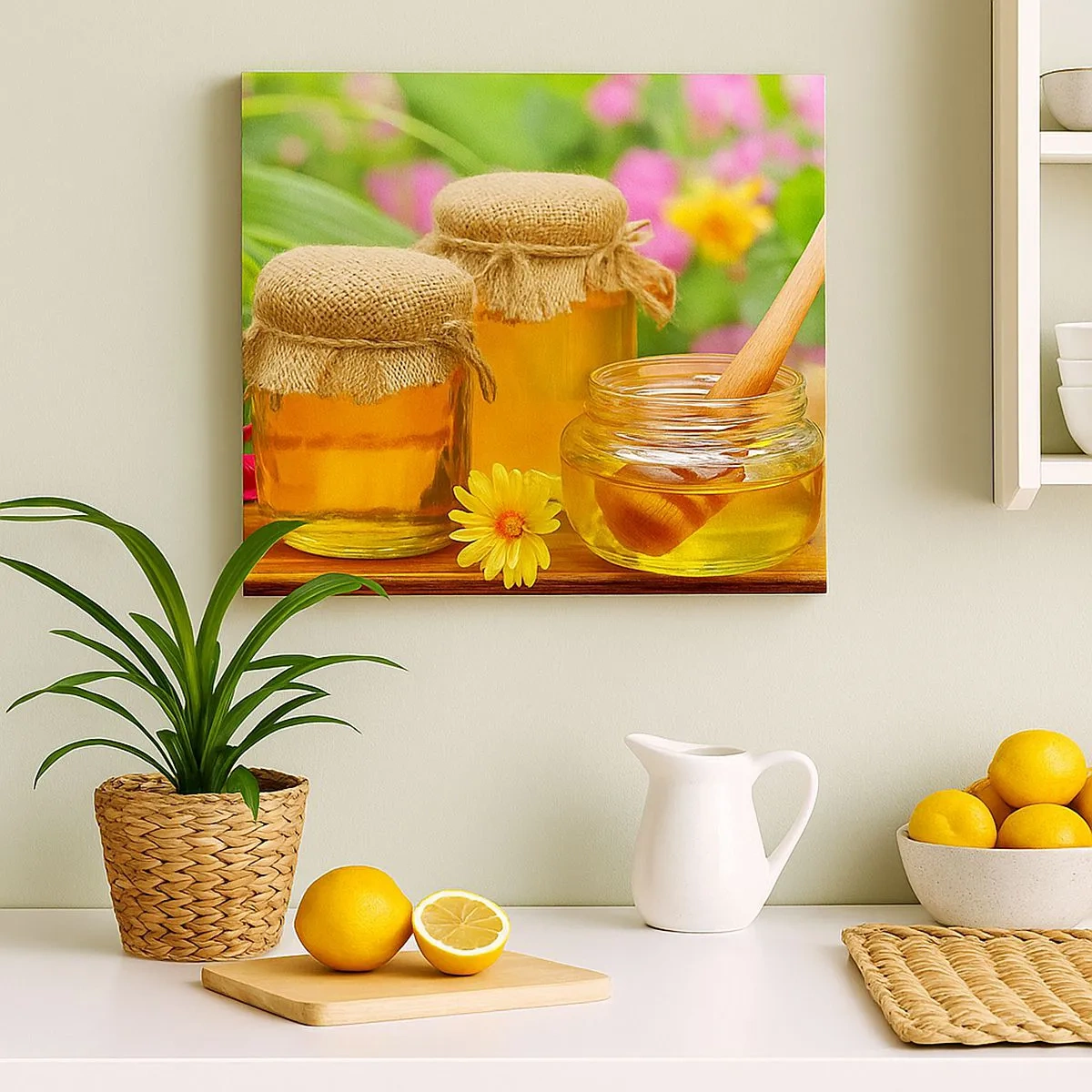 Tablou pe pânză - Dulce și florală - 30x30 cm